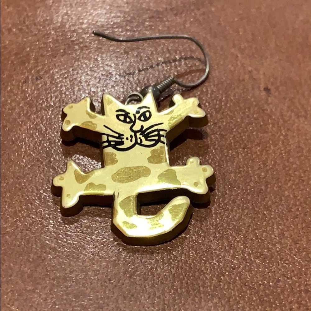 Cat Dangle Earrings - image 4